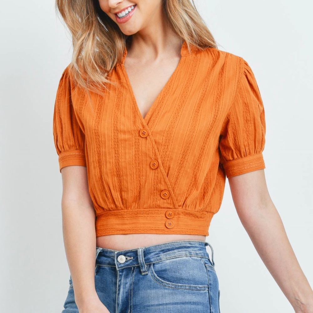 NWT orange crop top - Picture 4 of 10
